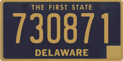 DE license plate 730871