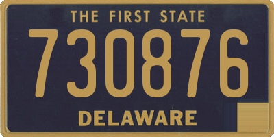 DE license plate 730876