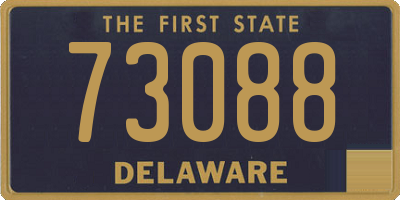 DE license plate 73088