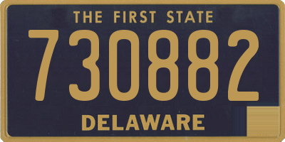 DE license plate 730882