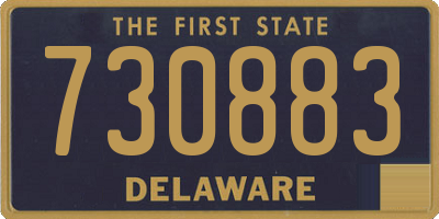 DE license plate 730883