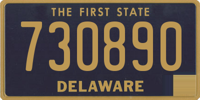 DE license plate 730890
