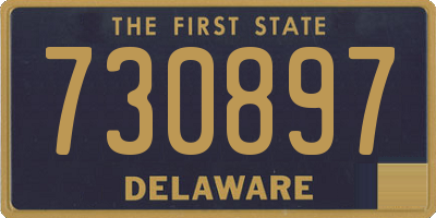 DE license plate 730897