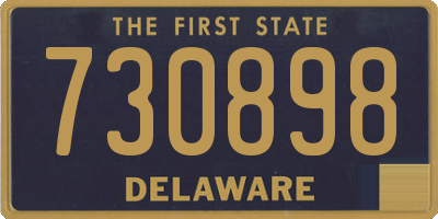 DE license plate 730898