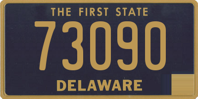 DE license plate 73090