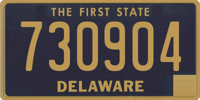 DE license plate 730904
