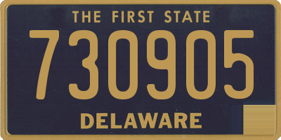 DE license plate 730905
