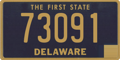 DE license plate 73091