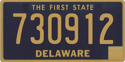DE license plate 730912