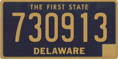 DE license plate 730913