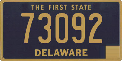 DE license plate 73092