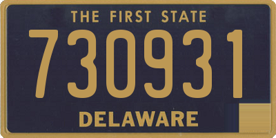 DE license plate 730931