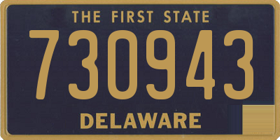 DE license plate 730943