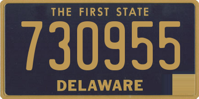 DE license plate 730955