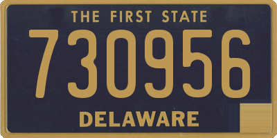DE license plate 730956