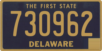 DE license plate 730962