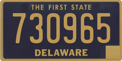DE license plate 730965
