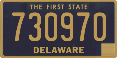 DE license plate 730970