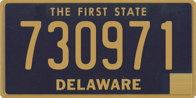 DE license plate 730971