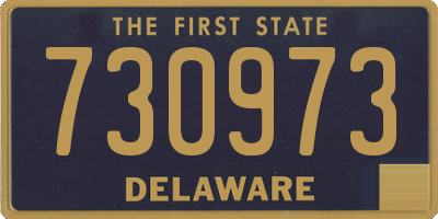 DE license plate 730973