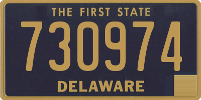 DE license plate 730974