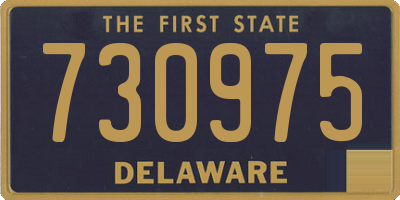 DE license plate 730975