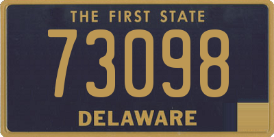 DE license plate 73098