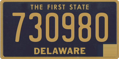 DE license plate 730980