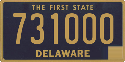 DE license plate 731000