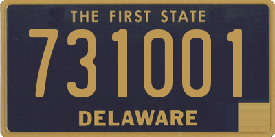 DE license plate 731001