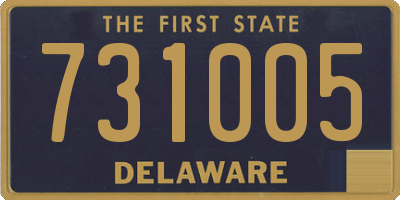 DE license plate 731005