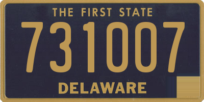 DE license plate 731007