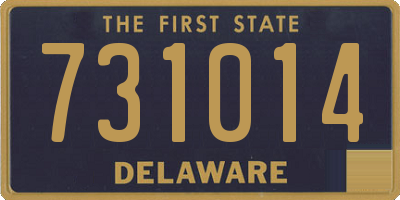 DE license plate 731014