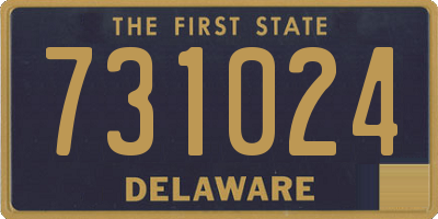 DE license plate 731024