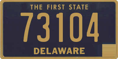 DE license plate 73104
