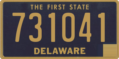 DE license plate 731041