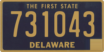 DE license plate 731043