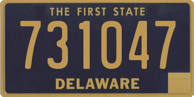 DE license plate 731047
