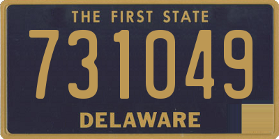 DE license plate 731049