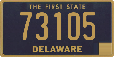 DE license plate 73105