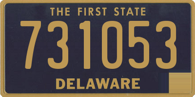 DE license plate 731053