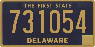 DE license plate 731054