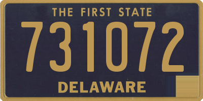 DE license plate 731072