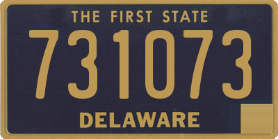 DE license plate 731073