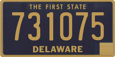 DE license plate 731075