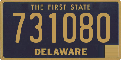 DE license plate 731080