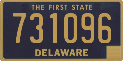 DE license plate 731096