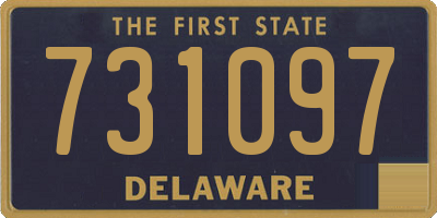 DE license plate 731097