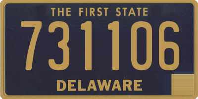 DE license plate 731106