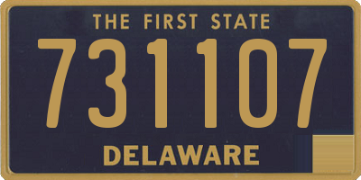 DE license plate 731107